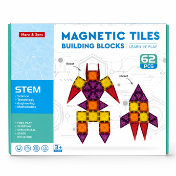 Magnetic Tiles (62 pcs)