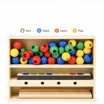 Color bead sorting stack